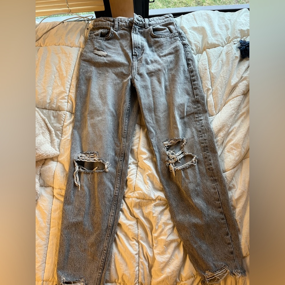 ASOS Grey Mom Jeans - Size 2